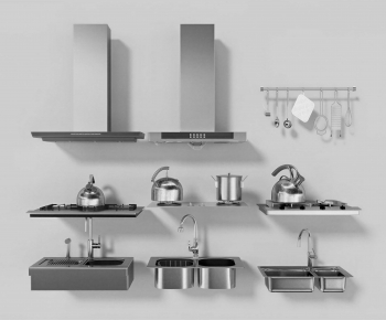 Modern Kitchen Electric Gas Range-ID:141290906