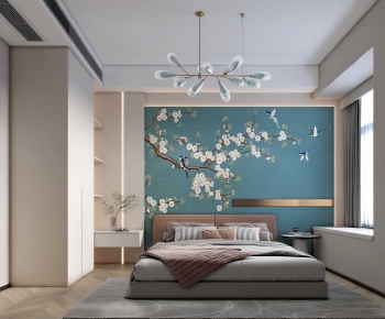 New Chinese Style Bedroom-ID:835532908