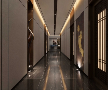 New Chinese Style Corridor-ID:283174041