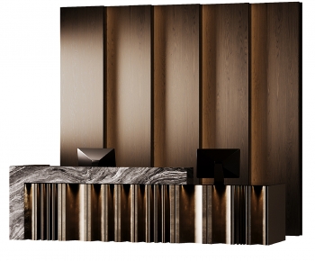 Modern Reception Desk-ID:371602061