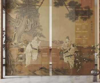 New Chinese Style Door Curtain-ID:528915889