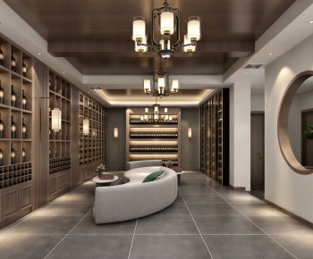 New Chinese Style Wine Cellar/Wine Tasting Room-ID:543301116