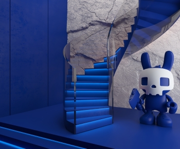 Modern Rotating Staircase-ID:840468885