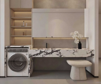 Modern Laundry Cabinet-ID:233990919