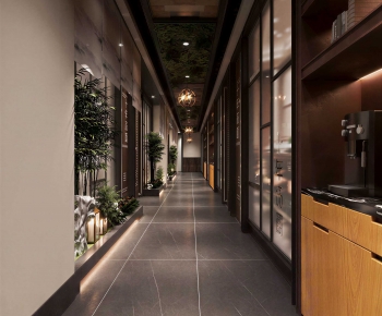 New Chinese Style Corridor-ID:897496947