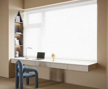 Modern Computer Desk And Chair-ID:669625047