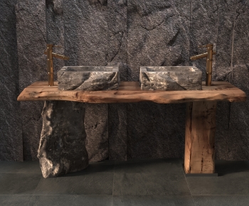 Wabi-sabi Style Console-ID:424954897