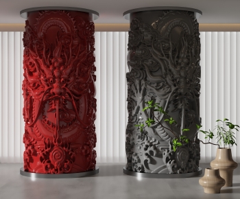 New Chinese Style Column-ID:130575908