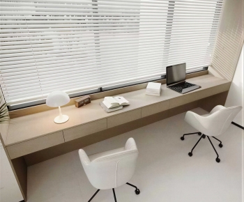 Modern Computer Desk And Chair-ID:773786078