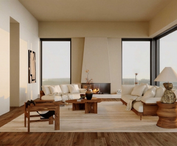 Wabi-sabi Style A Living Room-ID:101664073