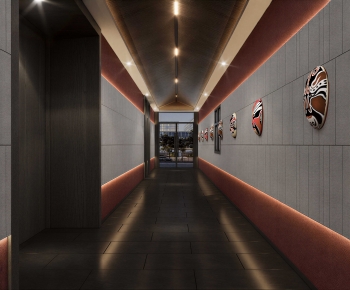 New Chinese Style Corridor Elevator Hall-ID:678325896