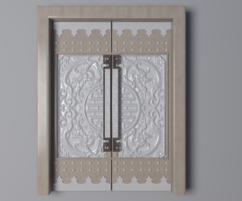 New Chinese Style Double Door-ID:675808913