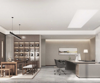 New Chinese Style Manager's Office-ID:320610052