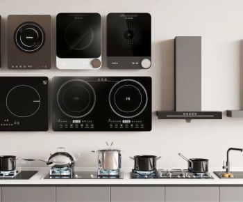 Modern Kitchen Electric Gas Range-ID:217571977