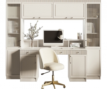 Modern Computer Desk And Chair-ID:512429004