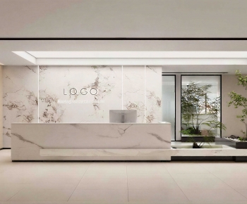 Modern Office Reception Desk-ID:347029923