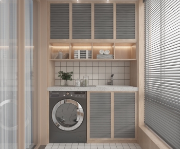Modern Laundry Cabinet-ID:478143936