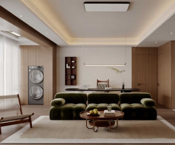 Retro Style A Living Room-ID:885523088