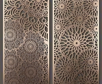 New Chinese Style Metal Screen Partition-ID:178828007