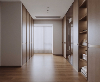 Modern Clothes Storage Area-ID:160866987