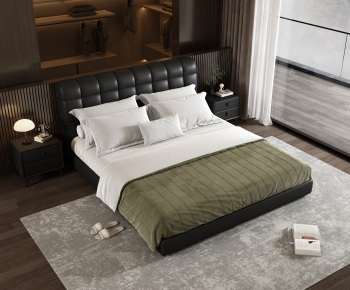 Modern Double Bed-ID:774003039