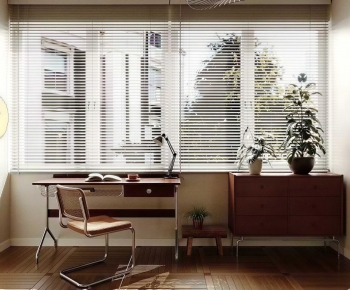 Modern Computer Desk And Chair-ID:330122951