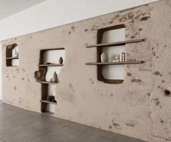 Wabi-sabi Style Shelving-ID:446420918