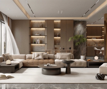 Modern A Living Room-ID:385421042