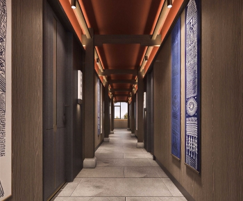 New Chinese Style Corridor-ID:246867904