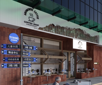 Modern Facade Element-ID:524744992