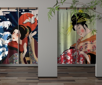 Japanese Style Door Curtain-ID:388341012