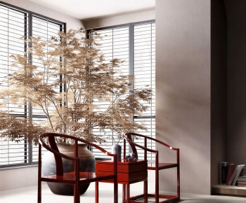 New Chinese Style Lounge Chair-ID:421483043