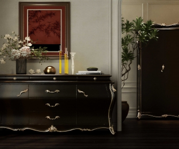 French Style Side Cabinet-ID:750996111