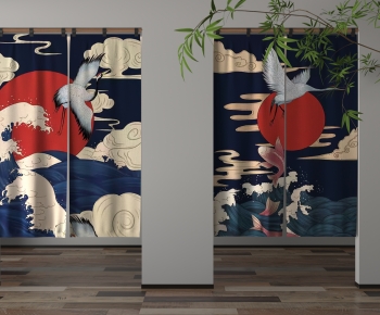 Japanese Style Door Curtain-ID:578789954