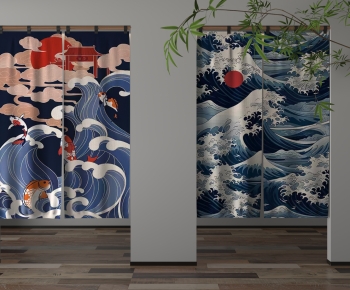 Japanese Style Door Curtain-ID:763375047