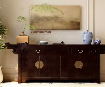 New Chinese Style Side Cabinet-ID:776091109