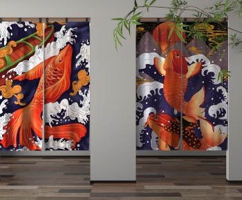 Japanese Style Door Curtain-ID:359369044