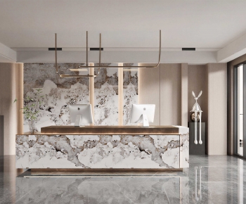 Modern Office Reception Desk-ID:937531082