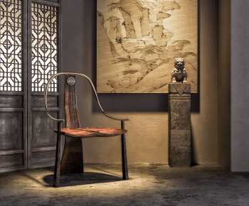 New Chinese Style Lounge Chair-ID:463009126