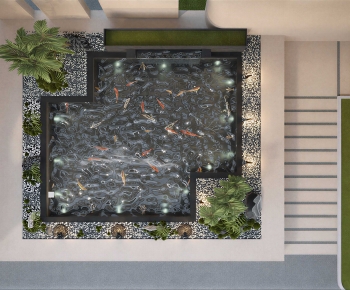 Modern Rockery Waterscape-ID:522530085