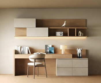 Modern Computer Desk And Chair-ID:922442911