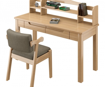 Modern Computer Desk And Chair-ID:682796001