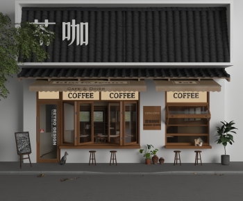 Modern Facade Element-ID:711818932