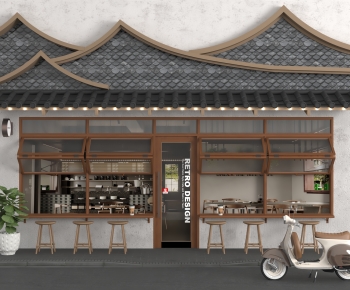 New Chinese Style Facade Element-ID:776057967