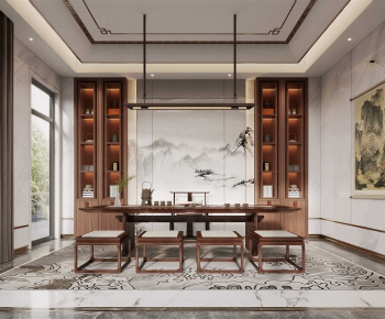 New Chinese Style Tea House-ID:828927042