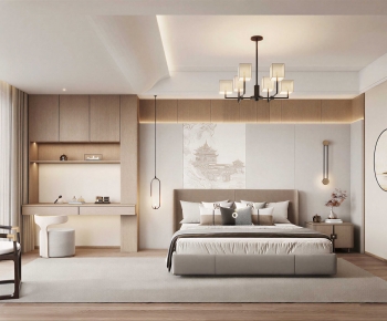 New Chinese Style Bedroom-ID:827459103