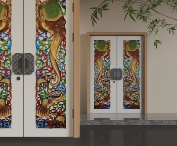 Chinese Style Double Door-ID:599179986