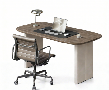 Modern Computer Desk And Chair-ID:476876978