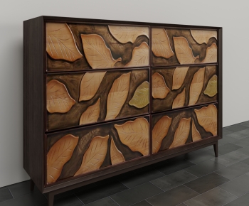 Wabi-sabi Style Side Cabinet-ID:272309864