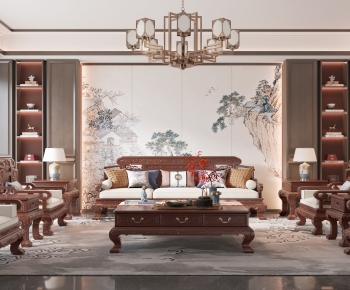 Chinese Style A Living Room-ID:985959056
